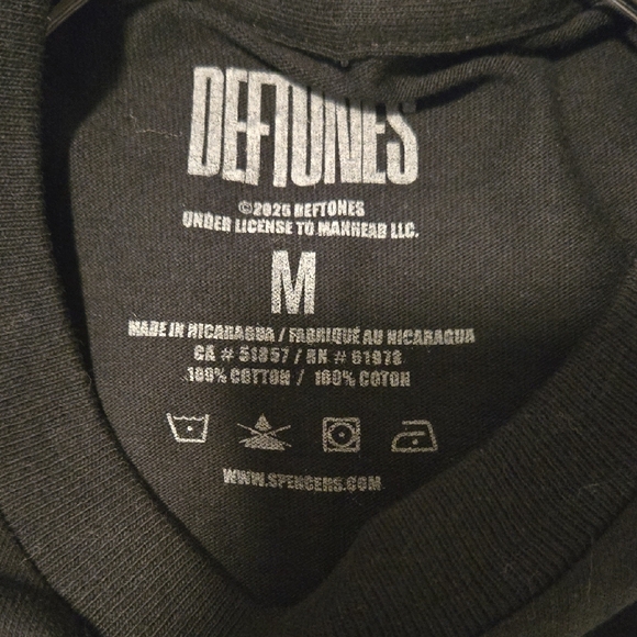Deftones Black Graphic T-Shirt - Picture 3 of 3